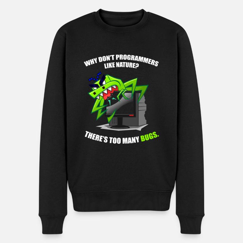 Programmer Coder Software Developer - Men's Premium Organic Jumper - black