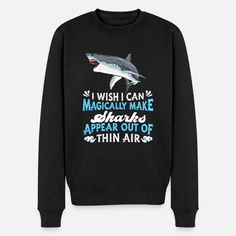 Requin - Pull Premium bio Homme - noir