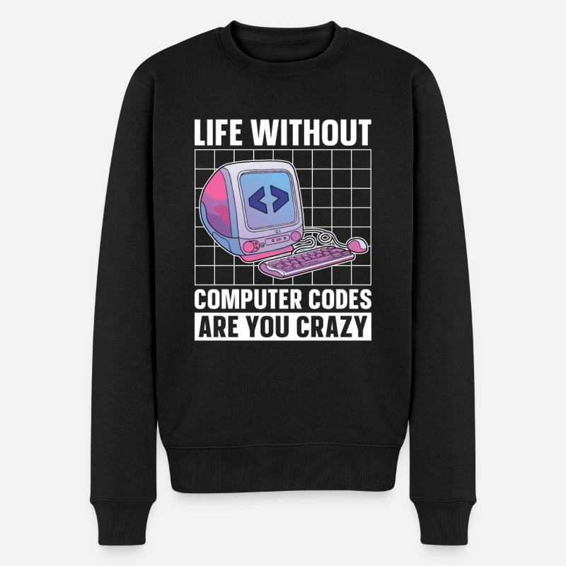 Programmer Coder Software Developer - Men's Premium Organic Jumper - black
