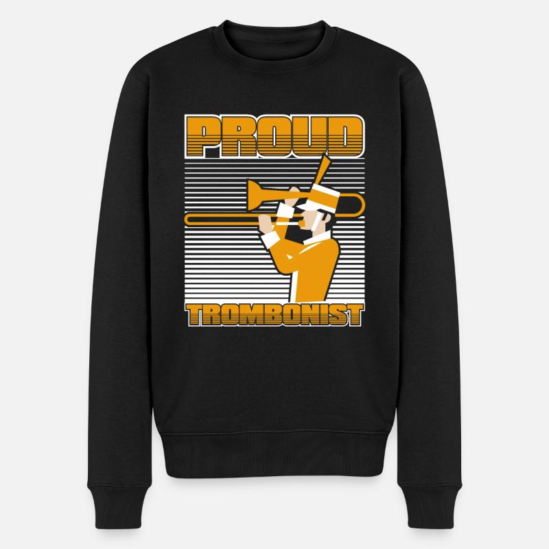 Trombone - Pull Premium bio Homme - noir