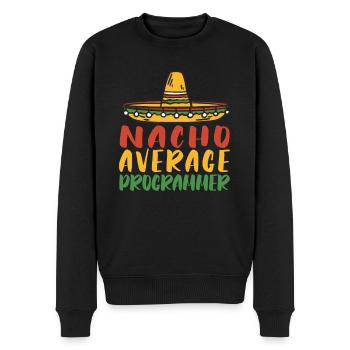 Programmer Coder Software Developer - Men's Premium Organic Jumper - black - Front - Nico (187cm)