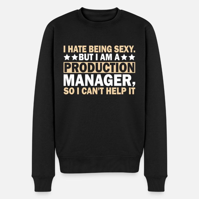 I Hate Being Sexy - Männer Premium Bio Pullover - Schwarz