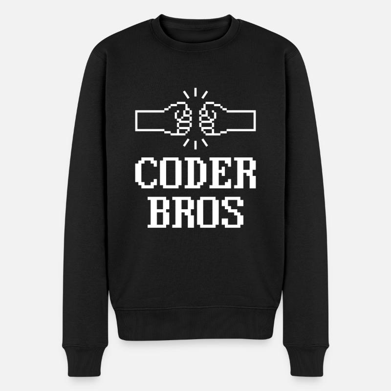 Programmierer Coder Software Entwickler - Männer Premium Bio Pullover - Schwarz