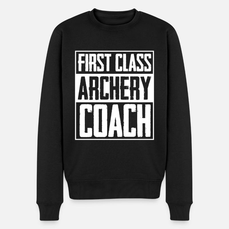 Tir à l’arc Flèche Tir à l’arc Tir à l’arc - Pull Premium bio Homme - noir