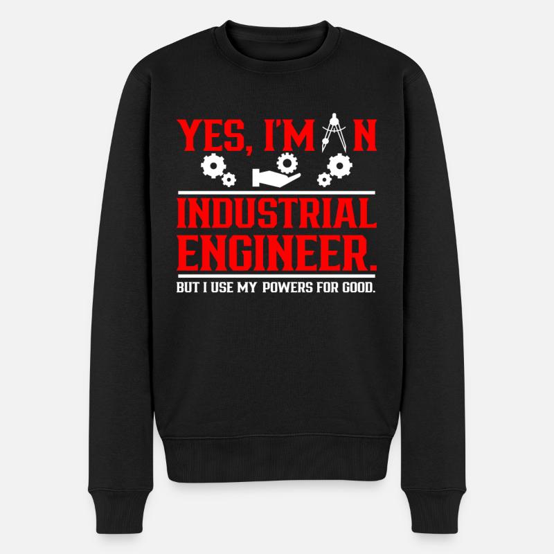 Oui, je suis ingénieur industriel - Pull Premium bio Homme - noir