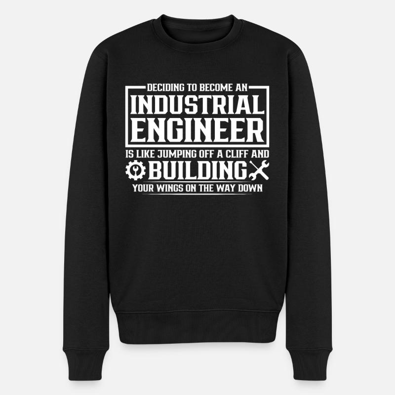 Décider de devenir ingénieur industriel - Pull Premium bio Homme - noir