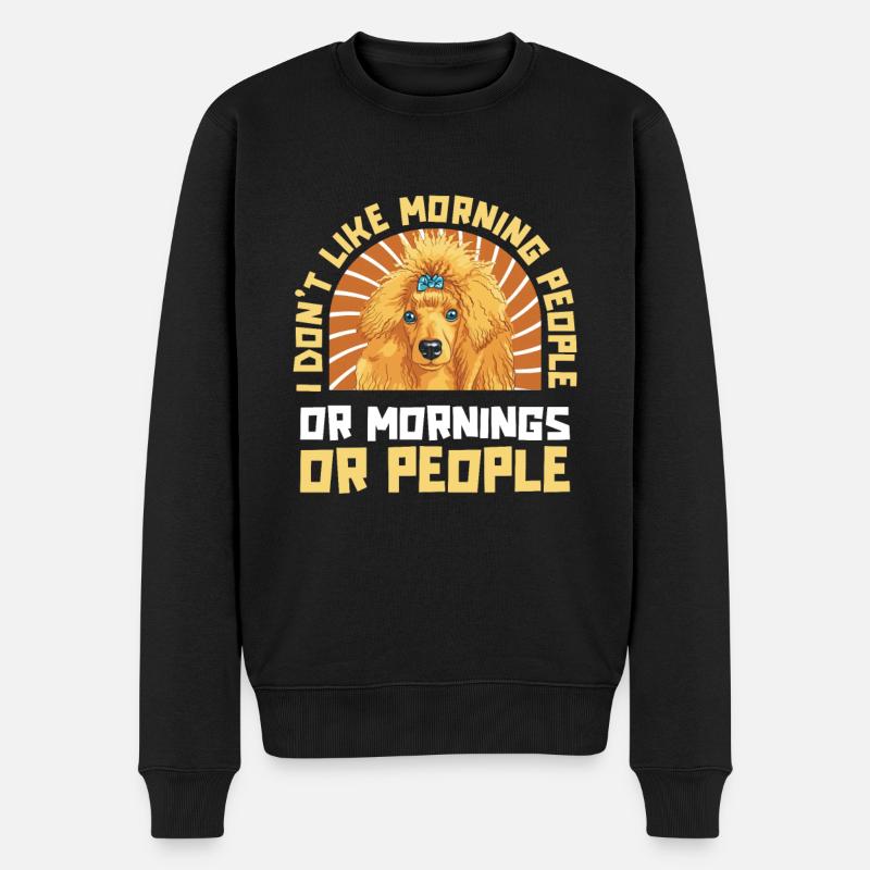 Chien caniche - Pull Premium bio Homme - noir