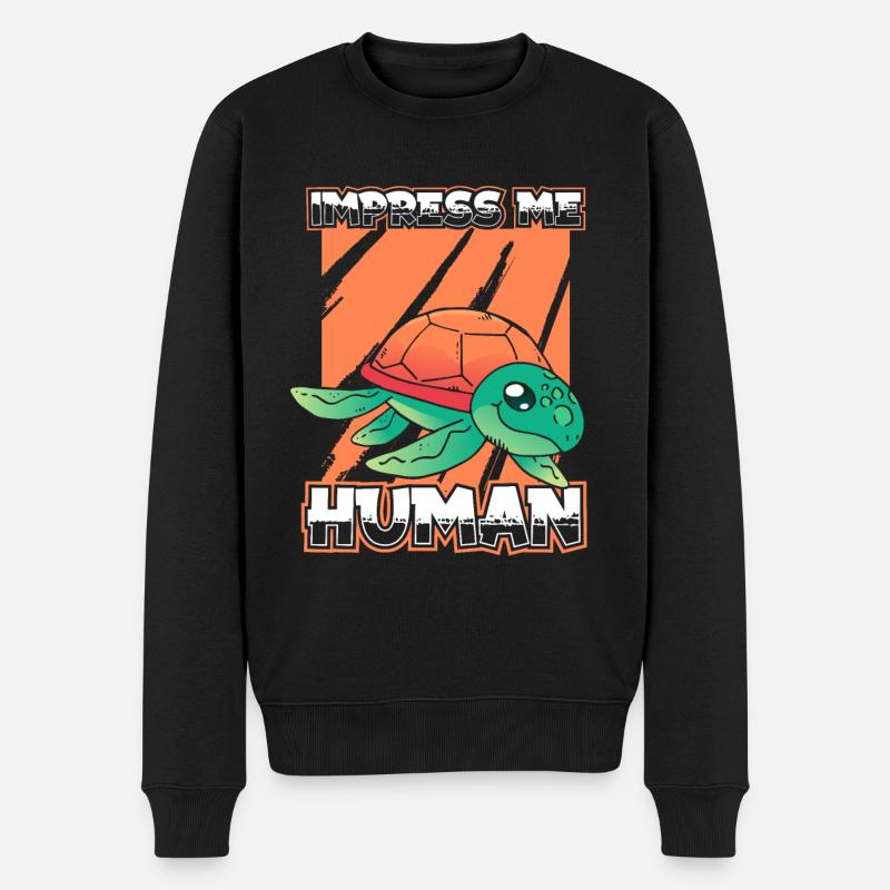 Tortue de mer - Pull Premium bio Homme - noir