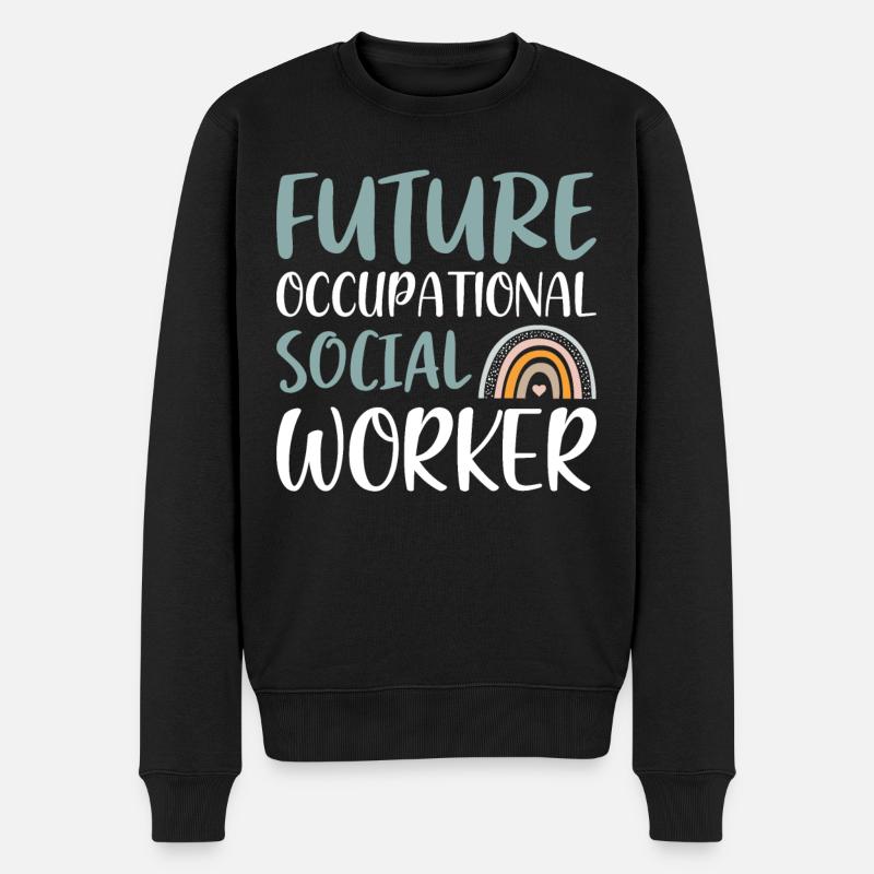 Future Occupational Social Worker - Männer Premium Bio Pullover - Schwarz