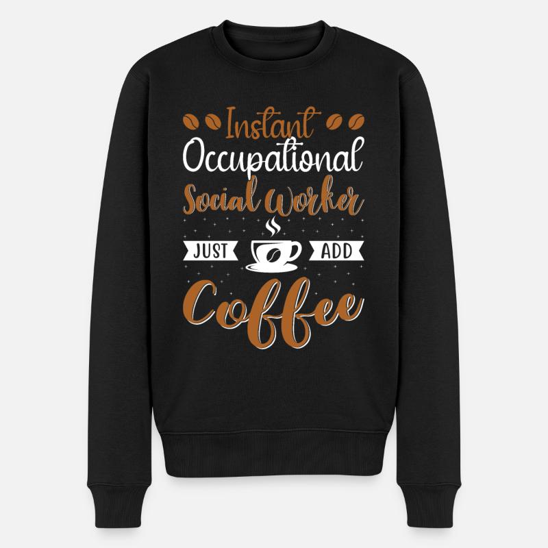 Instant Occupational Social Worker - Männer Premium Bio Pullover - Schwarz