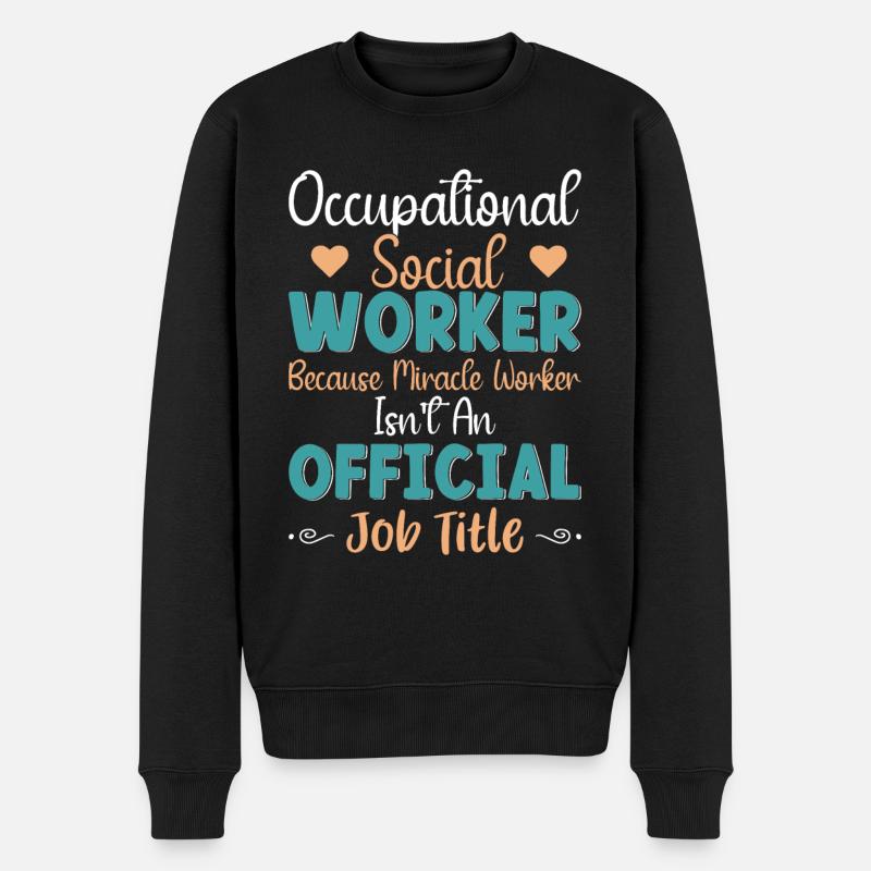 Occupational Social Worker - Männer Premium Bio Pullover - Schwarz