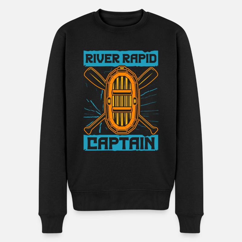 Rafting Canoë Kayak d’eau vive - Pull Premium bio Homme - noir