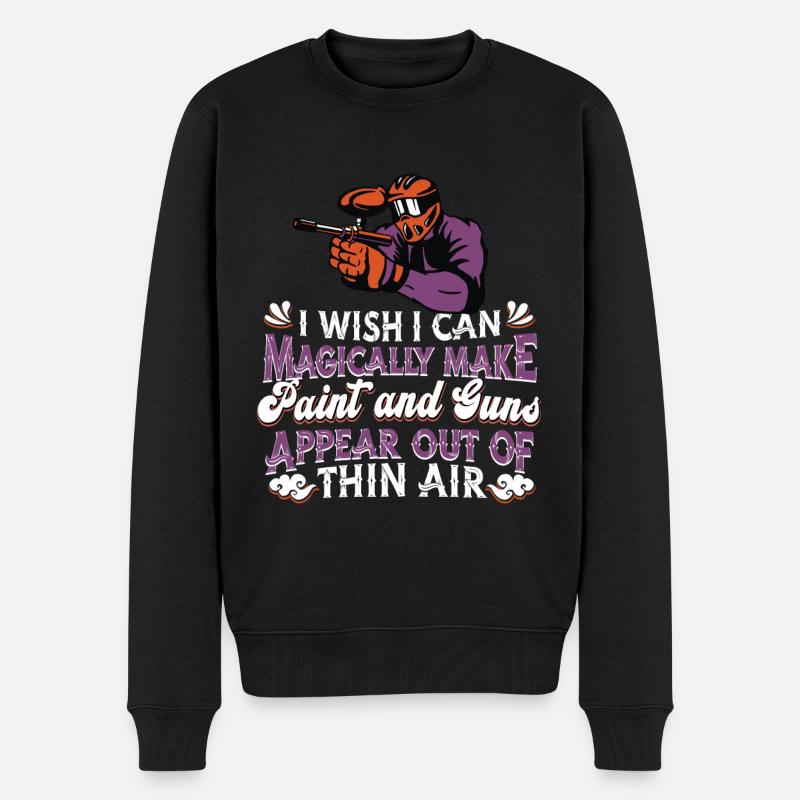 Paintball - Pull Premium bio Homme - noir