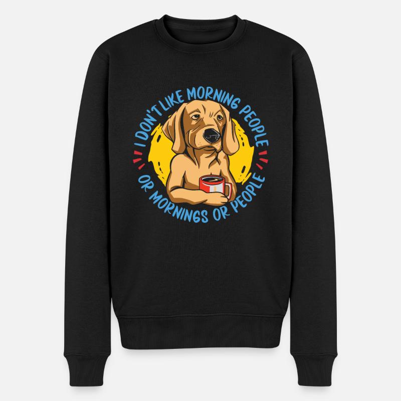Golden Retriever - Männer Premium Bio Pullover - Schwarz