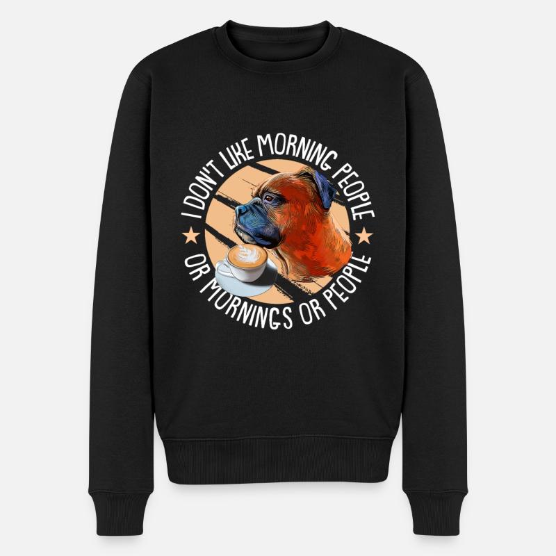 Boxer Chien - Pull Premium bio Homme - noir