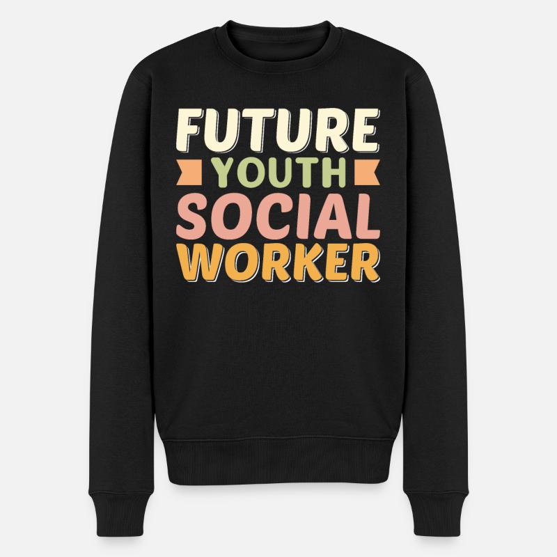 Futur travailleur social jeunesse - Pull Premium bio Homme - noir