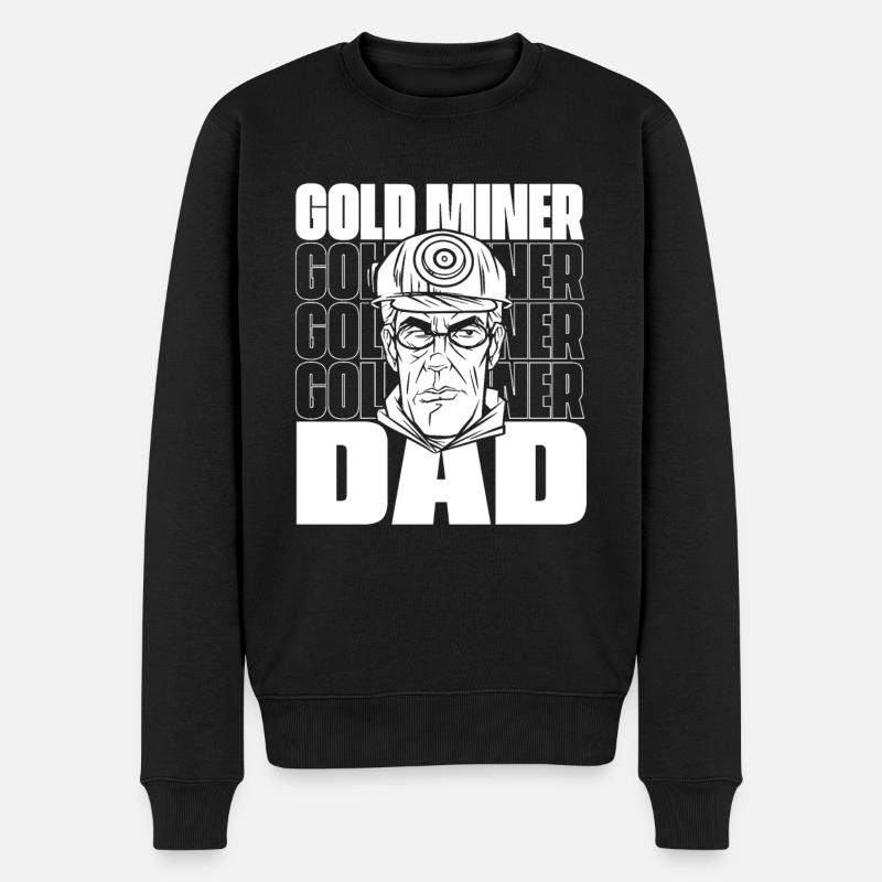 Mine d’or minière - Pull Premium bio Homme - noir