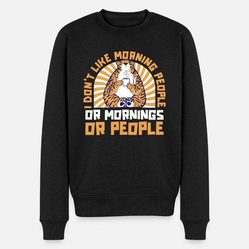 Tigre - Pull Premium bio Homme - noir