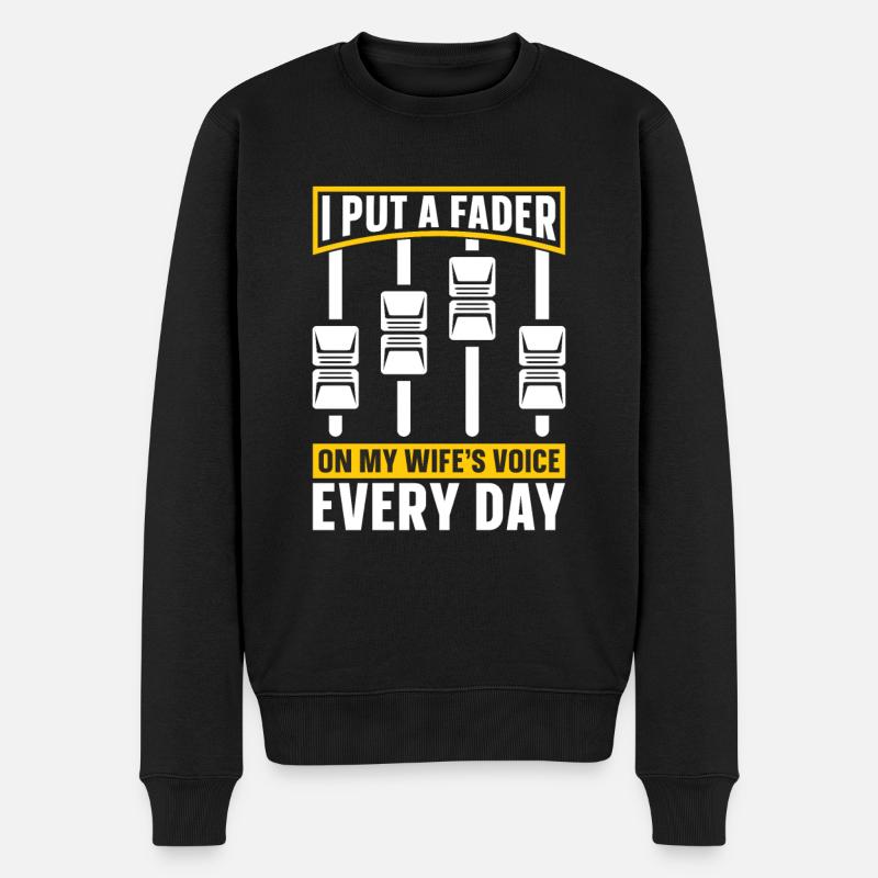 Tontechniker Sound Audio Engineer - Männer Premium Bio Pullover - Schwarz