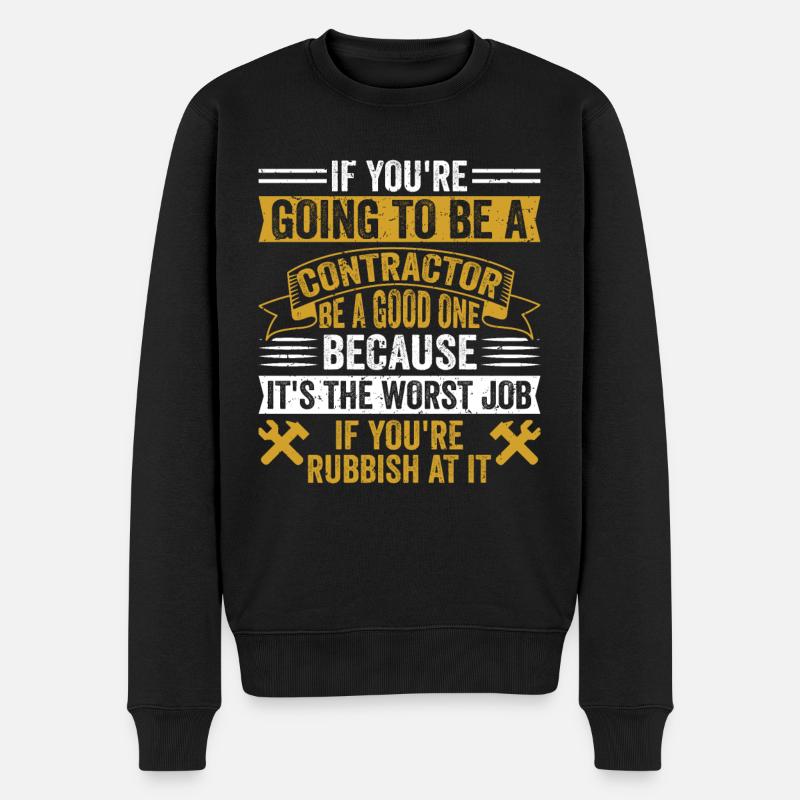 Entrepreneur général Construction Bricoleur Constructeur - Pull Premium bio Homme - noir