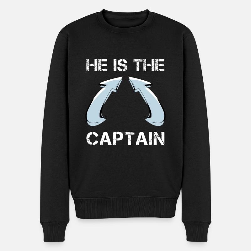 Bateau Capitaine Cadeau Bateau Propriétaire De Bateau Capitaine - Pull Premium bio Homme - noir