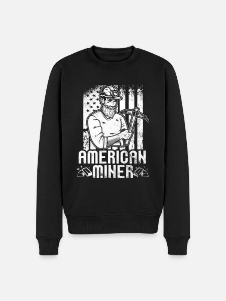 Gold Mining Gold Mine - Men's Premium Organic Jumper - black