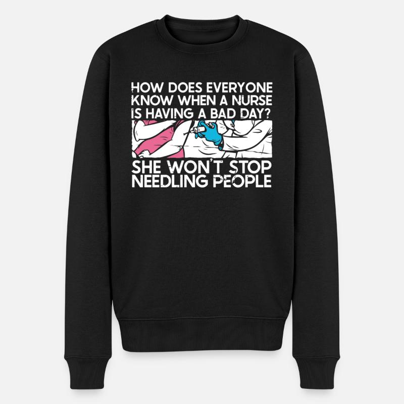 Infirmier - Pull Premium bio Homme - noir