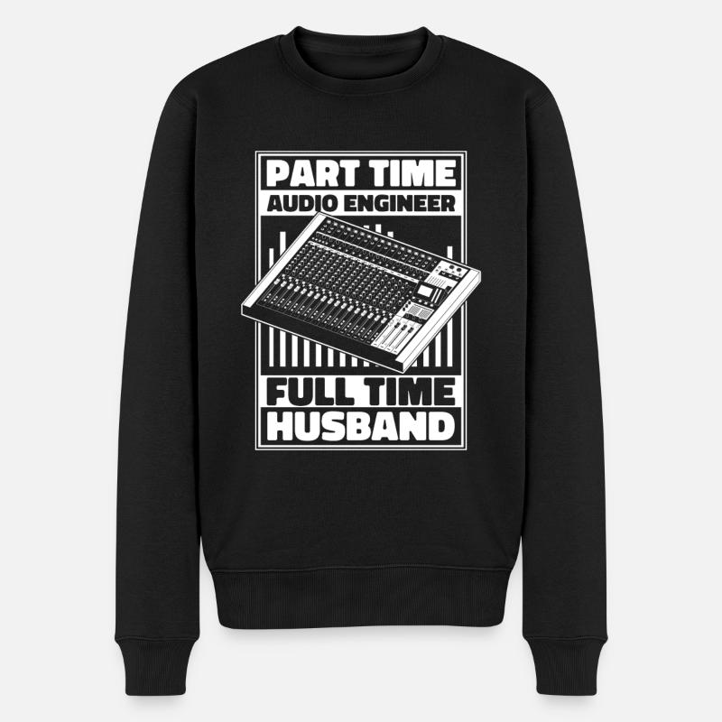 Tontechniker Sound Audio Engineer - Männer Premium Bio Pullover - Schwarz