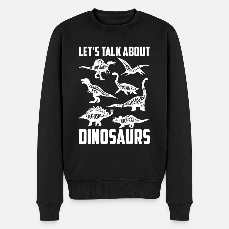 Dinosaure Dino Paléonthologue - Pull Premium bio Homme - noir