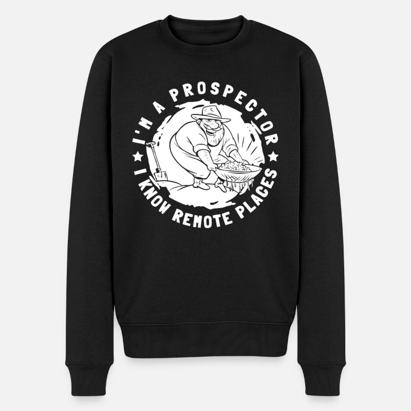 Prospecteur - Pull Premium bio Homme - noir