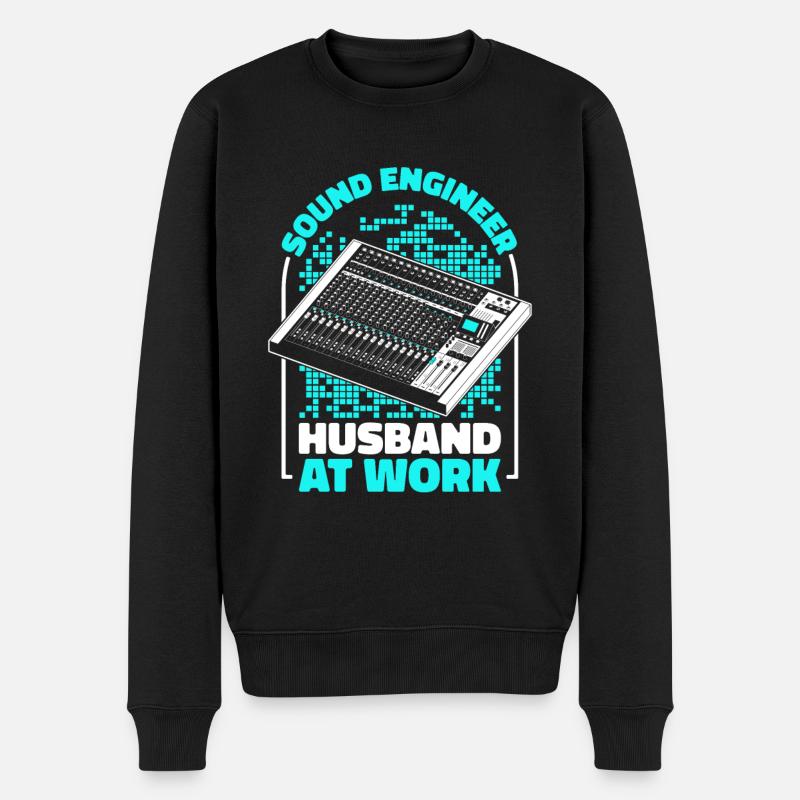 Tontechniker Sound Audio Engineer - Männer Premium Bio Pullover - Schwarz