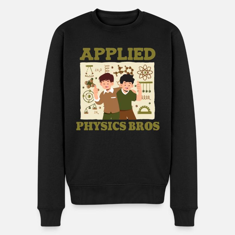 Physik Physiker - Männer Premium Bio Pullover - Schwarz