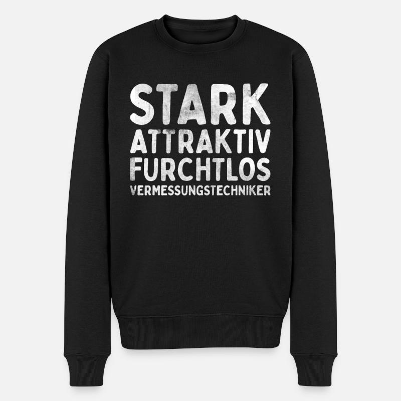 Vermessungstechniker Landvermesser Tolle - Männer Premium Bio Pullover - Schwarz