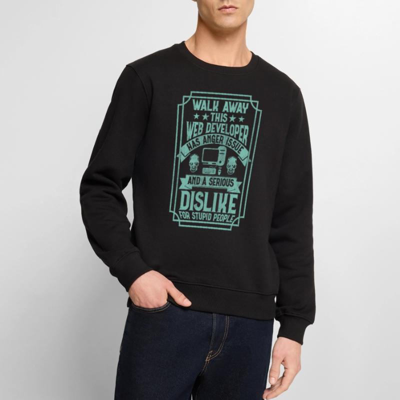 Funny Programmer Web Developer Funny Männer Premium Bio Pullover