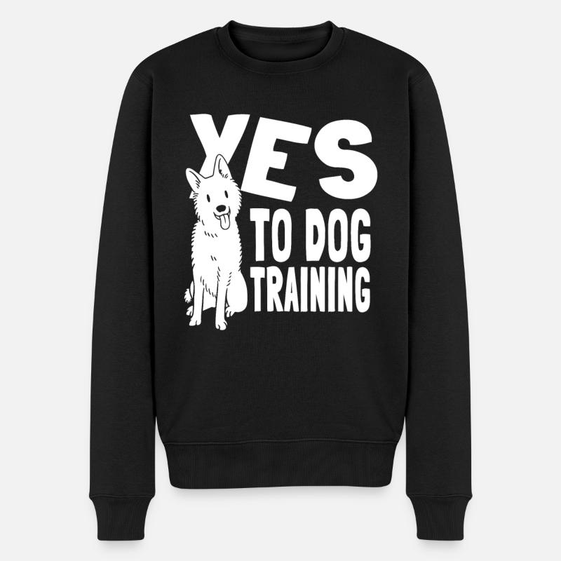Hundetrainer Hundetrainer - Männer Premium Bio Pullover - Schwarz
