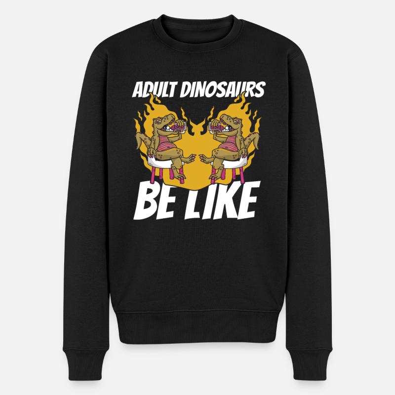 Dinosaure Dinosaure adulte - Pull Premium bio Homme - noir
