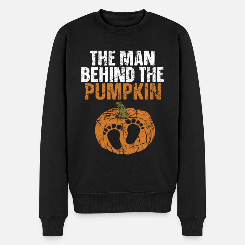 Grossesse d’Halloween - Pull Premium bio Homme - noir