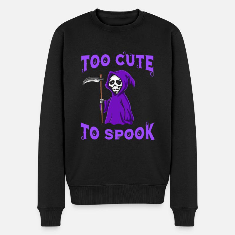 Halloween - Männer Premium Bio Pullover - Schwarz