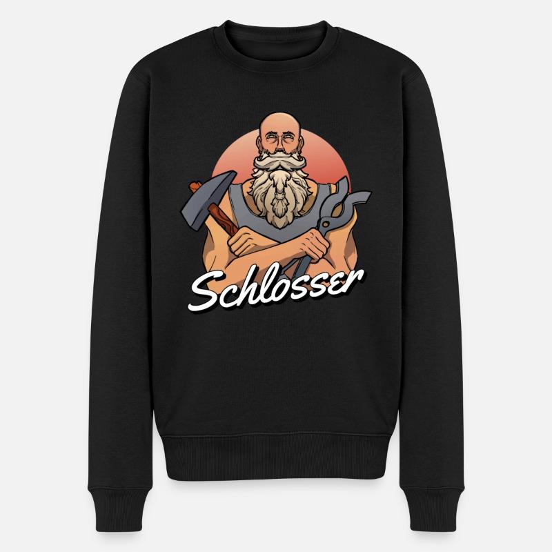 Schmied Metallbauer Schlosser - Männer Premium Bio Pullover - Schwarz