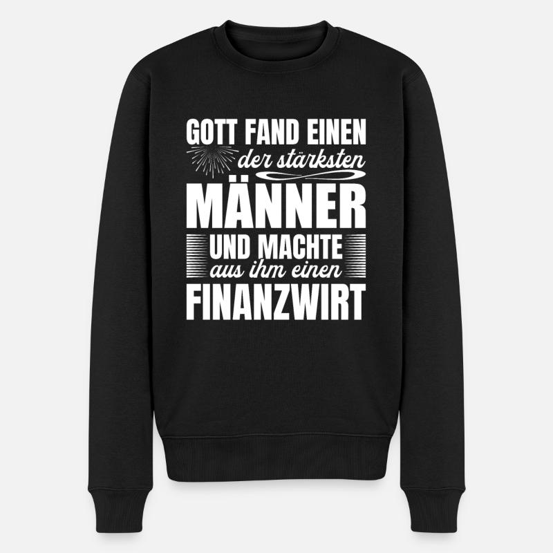 Finanzbeamter Finanzmanager Geld Job Arbeit - Männer Premium Bio Pullover - Schwarz