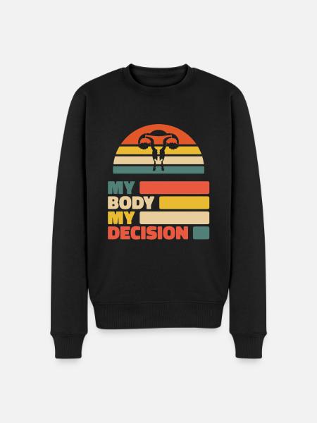 Hysterectomy - Men's Premium Organic Jumper - black