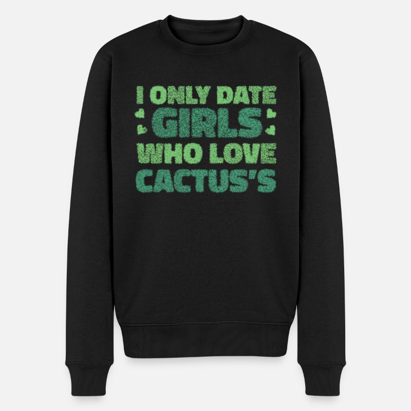 Cactus Garden Drôle - Pull Premium bio Homme - noir