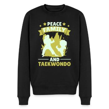Taekwondo Mère Taekwondo Mama - Pull Premium bio Homme - noir - Devant - Nico (187cm)