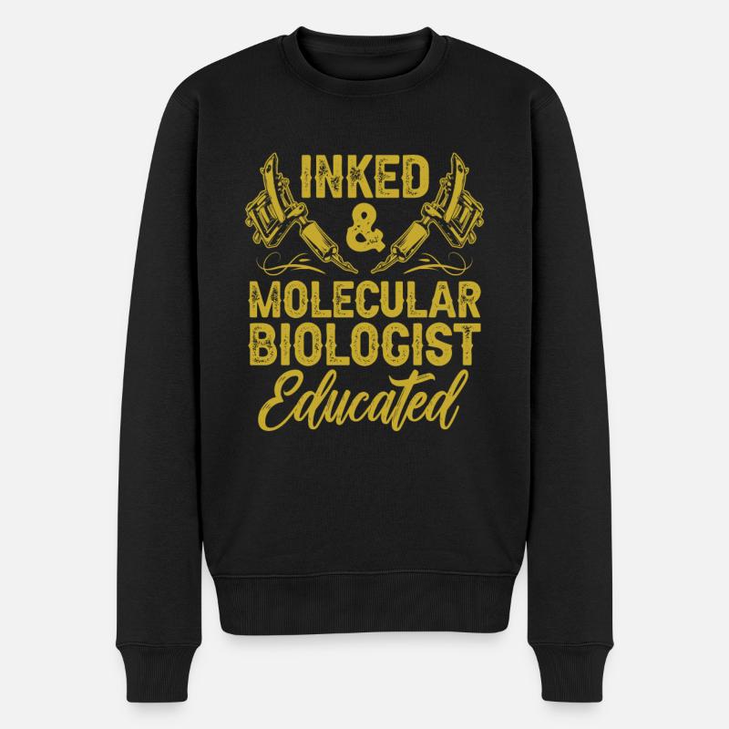 Biologiste Biologiste Tatouage Biologiste moléculaire - Pull Premium bio Homme - noir