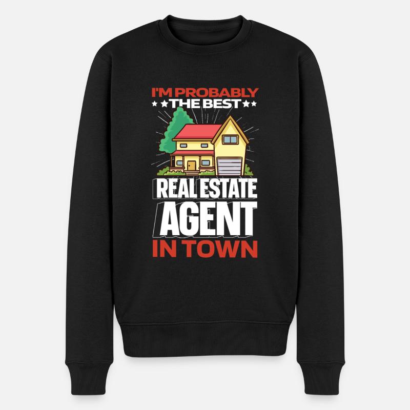 Agent immobilier Witzig - Pull Premium bio Homme - noir