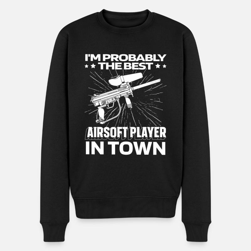 Airsoft drôle - Pull Premium bio Homme - noir