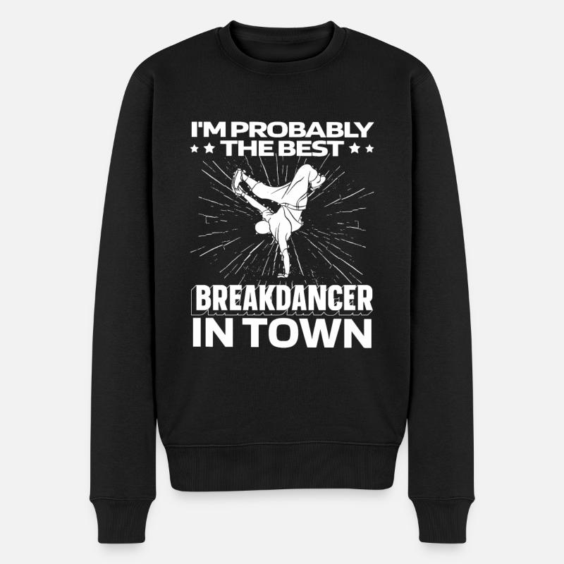 Breakdance Breakdancer Breakdance Drôle - Pull Premium bio Homme - noir