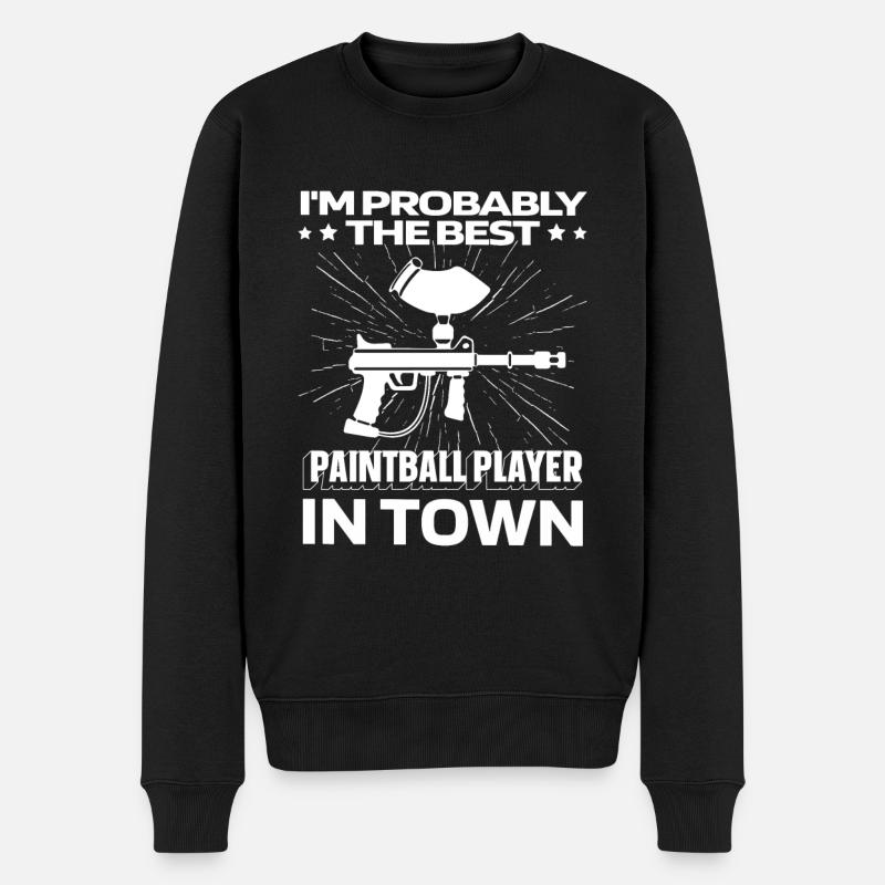 Paintball drôle - Pull Premium bio Homme - noir