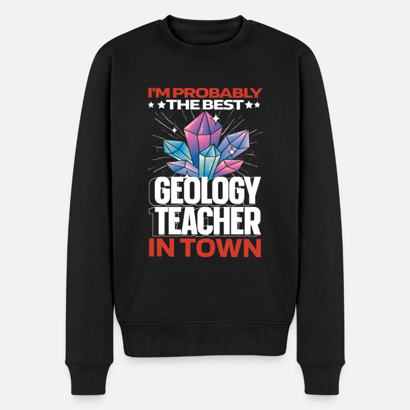 Géologie Géologue Lustig - Pull Premium bio Homme - noir