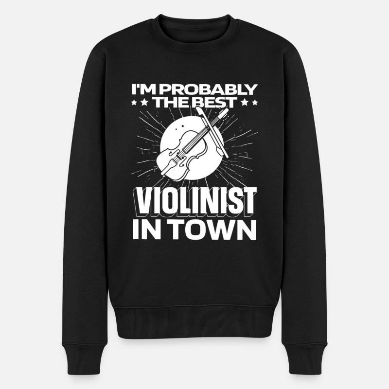 Violon Violon Drôle - Pull Premium bio Homme - noir